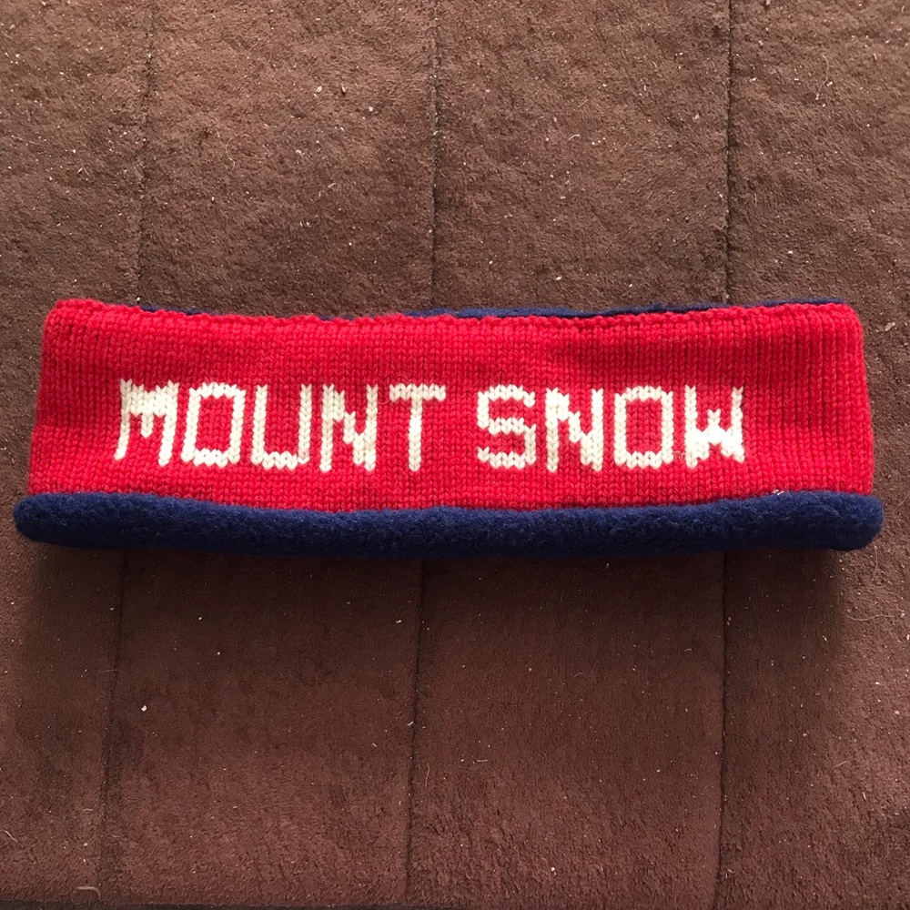 Mount Snow Vermont Needkecrafts Knit Headband Ear Warmer